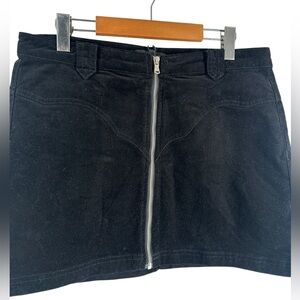 7 For All Mankind mini skirt western pattern zipper front festival cow girl sz M